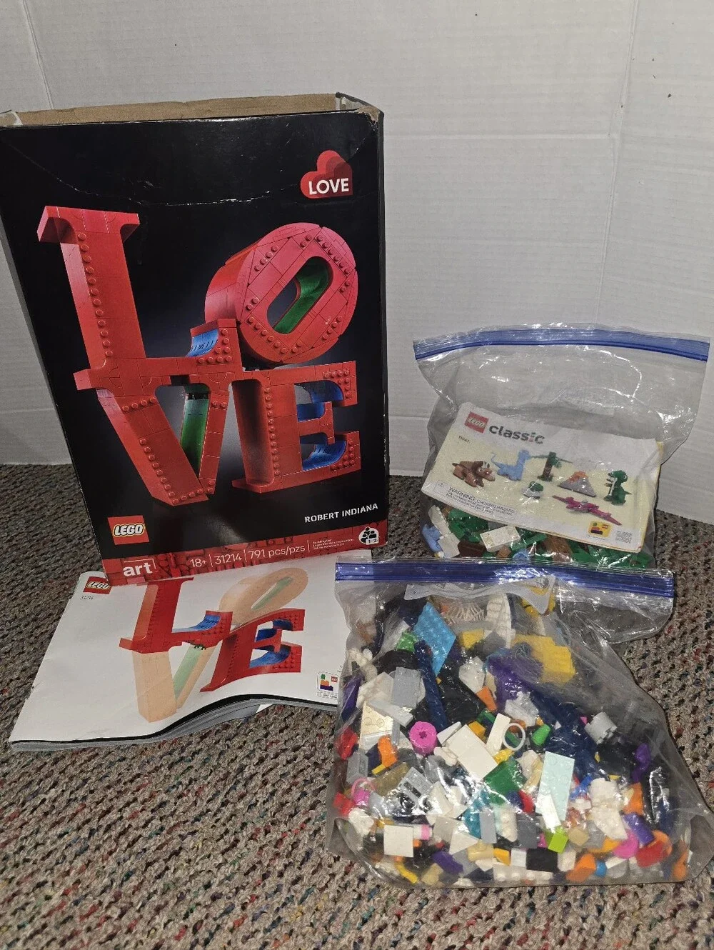 LEGO Classic Dinosaurs Toy Buulding Blocks LOVE Art MISSING PIECES Misc Bag